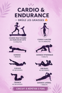 Femme faisant du cardio dans un parc, symbolisant l'endurance et la santé