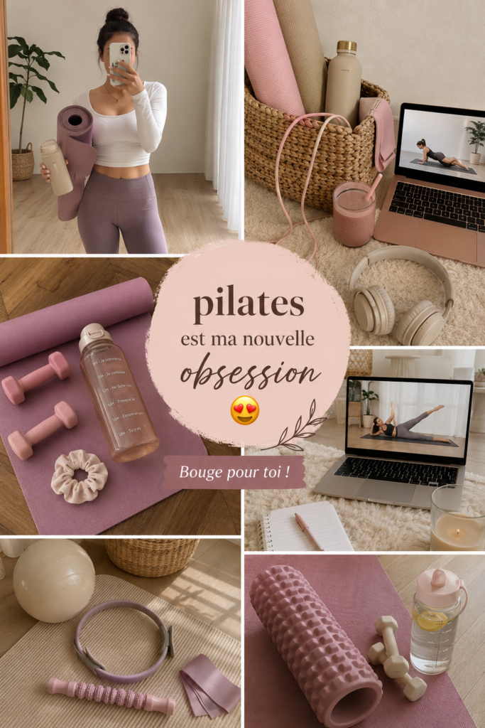 Femme pratiquant le pilates dans un studio lumineux et apaisant