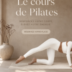Séance de Pilates avec un groupe de femmes illustrant des exercices de renforcement musculaire.