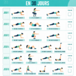 Illustration d'un programme de renforcement musculaire pour femmes de 30 jours