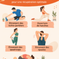 Femme en train de faire des étirements après un entraînement dans un parc