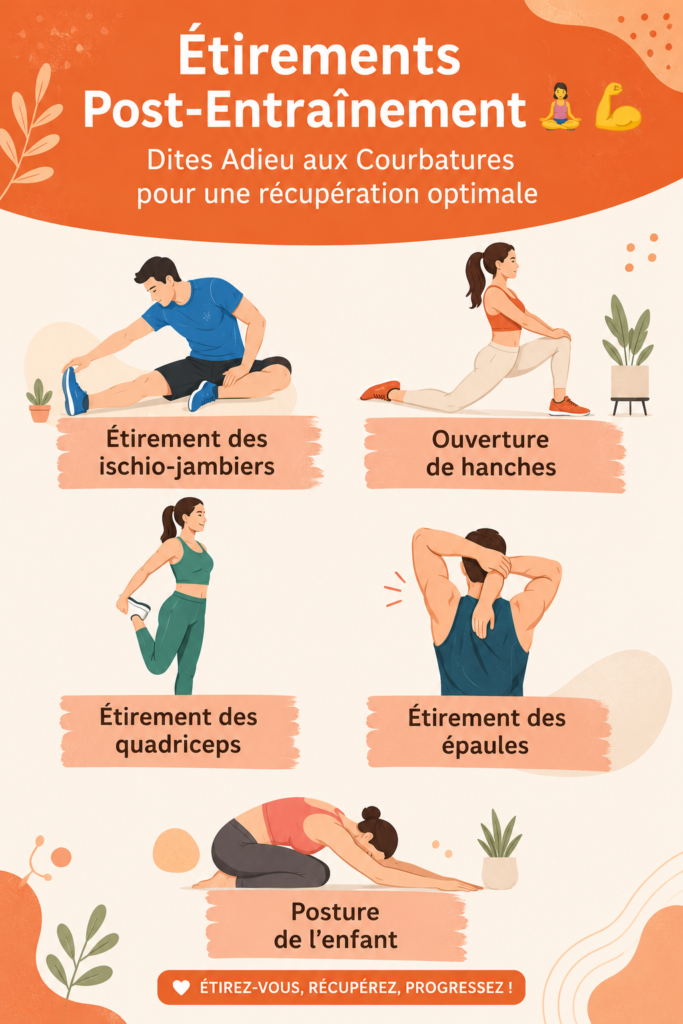 Femme en train de faire des étirements après un entraînement dans un parc
