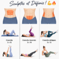 Femme pratiquant des exercices pour des abdos sculptés