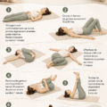Femme sereine à l'heure d'aller dormir après une soirée de relaxation