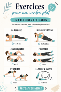 Femme faisant des exercices pour obtenir un ventre plat dans un cadre serein