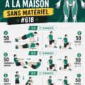 Femme faisant des exercices de musculation à la maison sans équipement