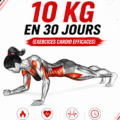 Femme pratiquant des exercices cardio à domicile pour perdre du poids.