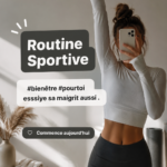 Femme souriante faisant des exercices à la maison dans un cadre chaleureux