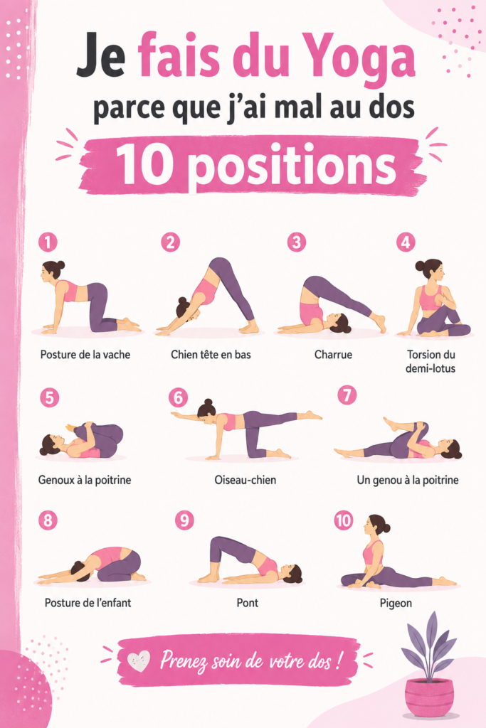Femme pratiquant du yoga dans un parc pour soulager son mal de dos
