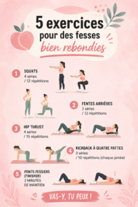 Femme en plein exercice pour renforcer ses fessiers