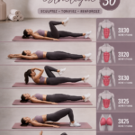 Femme pratiquant le pilates mural dans un intérieur lumineux