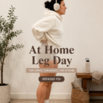 Femme exécutant des squats à domicile pour sculpter ses jambes.