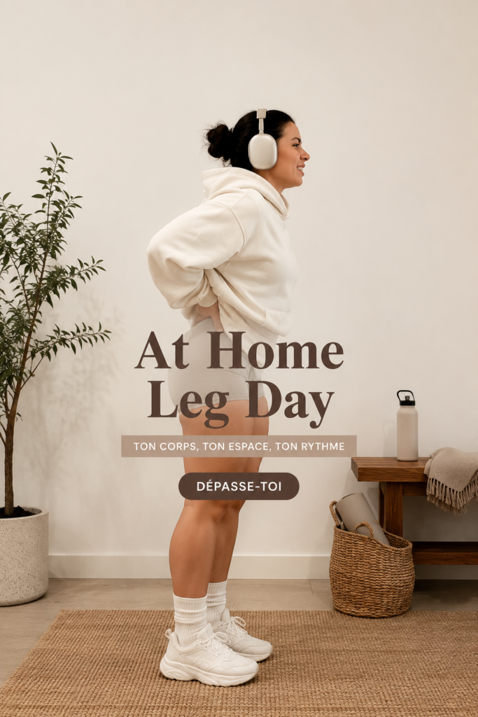 Femme exécutant des squats à domicile pour sculpter ses jambes.