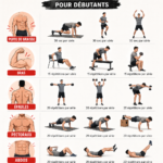 Femme faisant des exercices à domicile pour débutants.