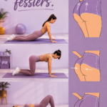 Femme faisant des exercices pour tonifier ses fessiers à la maison.