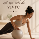 Femme pratiquant le fitness en pleine nature, souriante et dynamique.