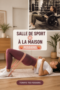 Femme faisant des squats en salle de gym pour tonifier ses fessiers