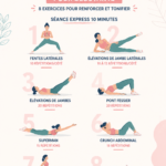 Une femme pratiquant des exercices de Pilates dans un espace lumineux et chaleureux.