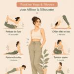 Femme faisant du yoga pour affiner sa silhouette