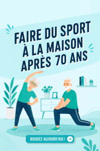 femme âgée qui pratique des exercices à la maison
