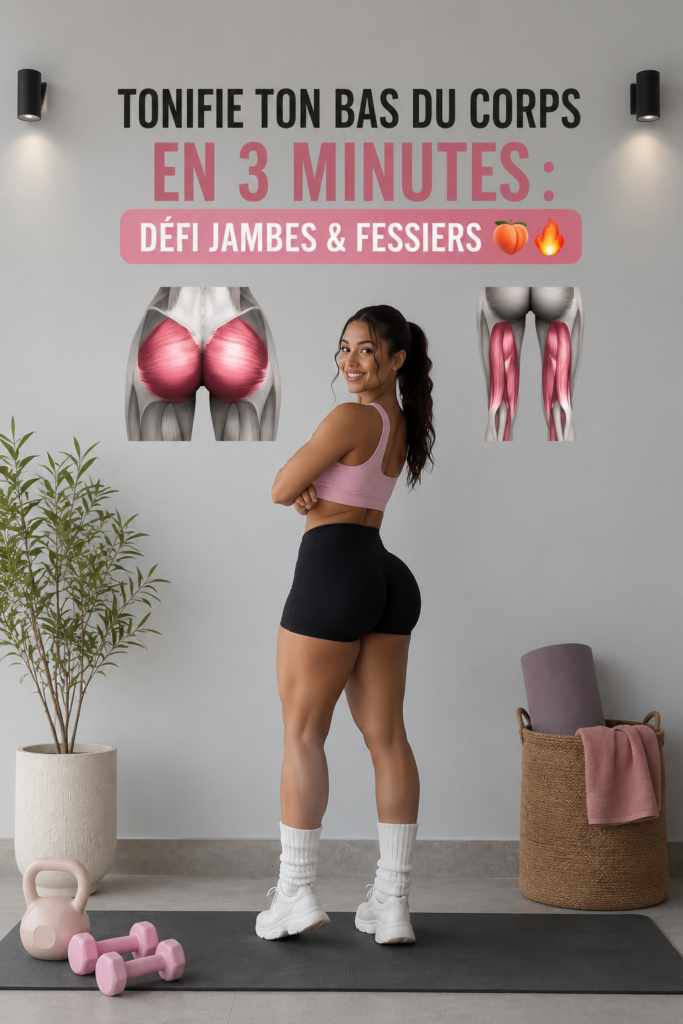 Femme en train de faire des exercices de tonification du bas du corps