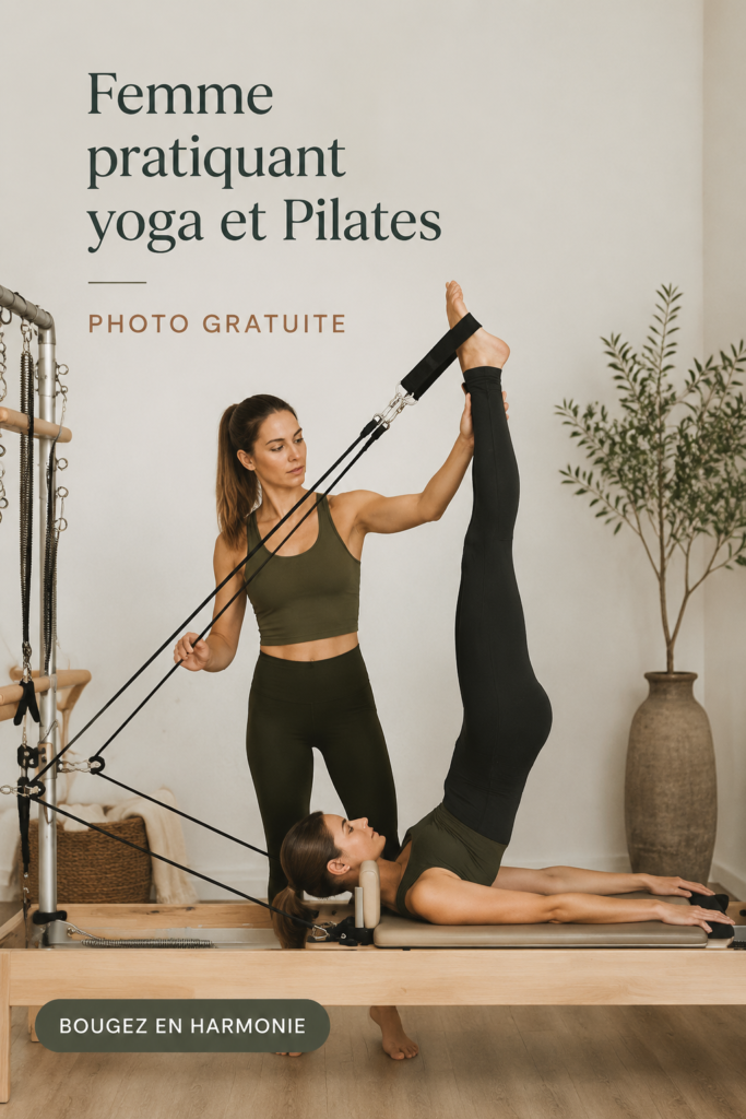 Femme pratiquant le yoga en pleine nature, prenant un moment pour se recentrer.