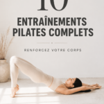 Femme en train de faire des exercices de Pilates sur un tapis