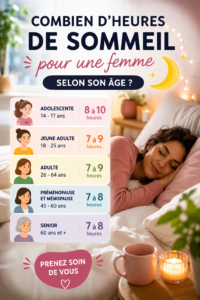Image d'une femme se relaxant dans un lit, symbolisant l'importance du sommeil pour la santé des femmes.