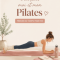 Femme pratiquant le Pilates dans un environnement calme et inspirant.