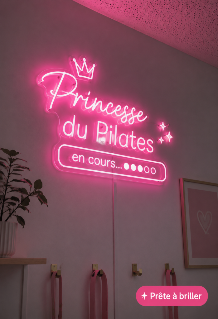 Femme pratiquant le Pilates dans un studio lumineux, dynamique et apaisant.