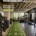 Exemple d'une salle de musculation à domicile bien aménagée avec équipements variés