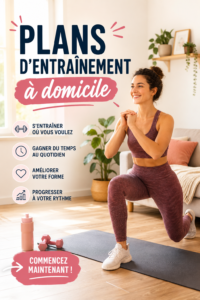Femme faisant des exercices à domicile avec des poids légers
