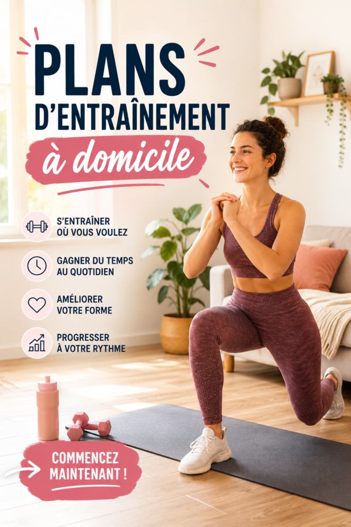 Femme faisant des exercices à domicile avec des poids légers