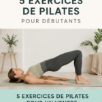 Une femme pratiquant des exercices de Pilates sur un tapis de yoga, rénovant son ventre et son dos.