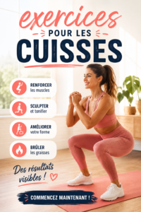 Une femme effectuant des squats pour renforcer ses cuisses