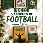 Affiches inspirantes sur un mur blanc, créant une ambiance de sérénité et de bien-être.