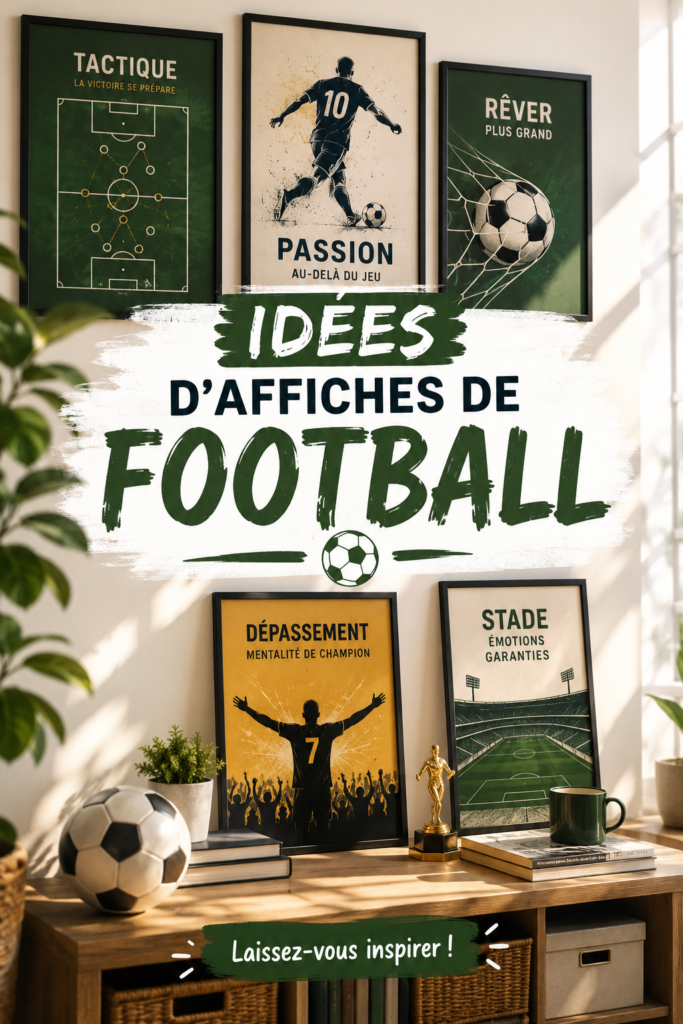 Affiches inspirantes sur un mur blanc, créant une ambiance de sérénité et de bien-être.