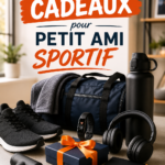 Un homme sportif souriant avec ses équipements de sport
