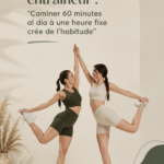Femme marchant dans un parc, symbolisant les bienfaits de la marche quotidienne.