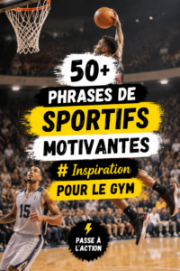 Citations inspirantes illustrées pour se motiver pendant l'entraînement fitness.