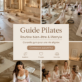 Femme pratiquant le Pilates dans un espace lumineux et calme, symbole d'un mode de vie sain.