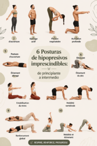Femme réalisant une posture hipopressive dans un cadre calme et apaisant.