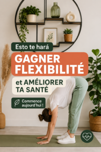 Femme pratiquant des étirements pour améliorer sa flexibilité et sa santé.
