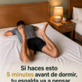 Femme effectuant des étirements de relaxation du dos avant le coucher