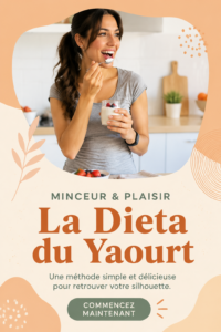 Bol de yaourt garnie de fruits frais et granola, représentant la diète au yaourt