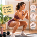 Femme réalisant des squats pour tonifier son bas du corps