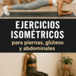 Femme effectuant un exercice isométrique pour les jambes à la maison