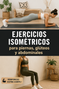 Femme effectuant un exercice isométrique pour les jambes à la maison