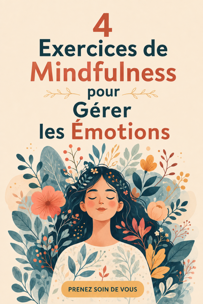 Femme pratiquant la mindfulness en pleine nature, symbole de paix intérieure