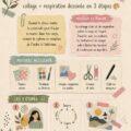 Femme en train de faire un collage relaxant pour gérer son stress